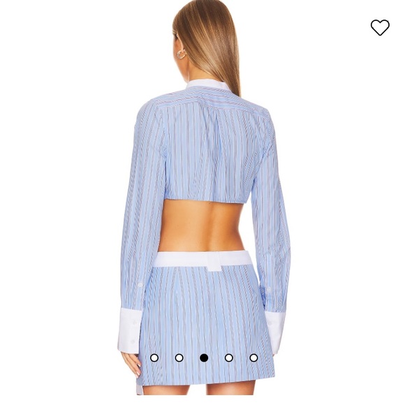 NWT L’Academie Fresh Stripe Bra Shirt - Picture 2 of 4